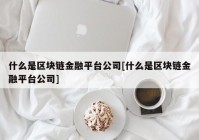 什么是区块链金融平台公司[什么是区块链金融平台公司]